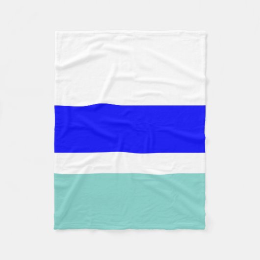 Blau und Aquamarin Fleecedecke (Vorderseite)