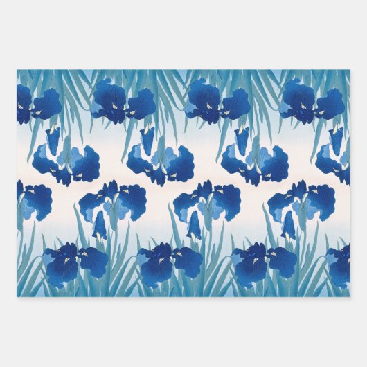 Blau und Aquamarin Irische Geschenkpapier Set (Vorderseite 3)