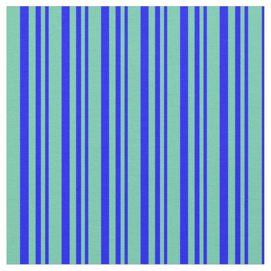 Blau- und Aquamarine-Muster Stoff (Nahaufnahme)