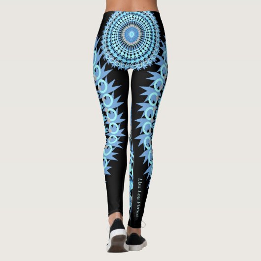 Blau-und Augen-Süßigkeit Leggings (Rückseite)