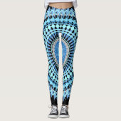 Blau-und Augen-Süßigkeit Leggings (Vorderseite)