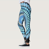Blau-und Augen-Süßigkeit Leggings (Links)