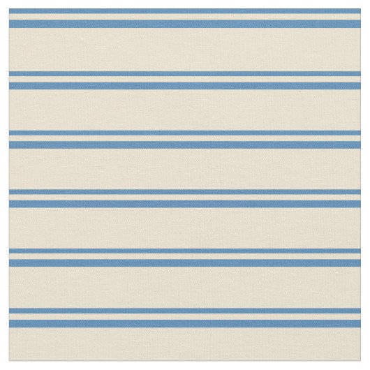 Blau und Beige Farbmuster Stoff (Nahaufnahme)