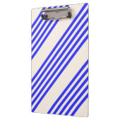 Blau und Beige, fünf Streifen Klemmbrett (Links)