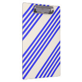 Blau und Beige, fünf Streifen Klemmbrett (Rechts)