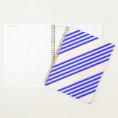 Blau und Beige, fünf Streifen Planer (Anzeige)