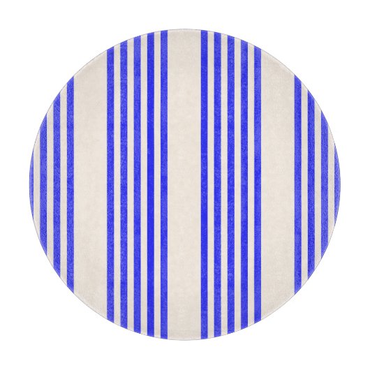 Blau und Beige, fünf Streifen Schneidebrett (Vorderseite)