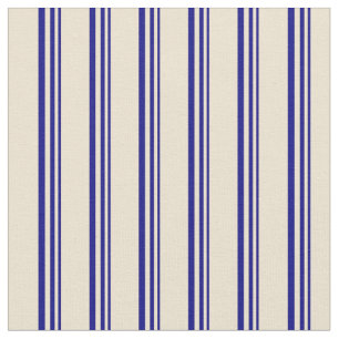 Blau- und Beige-Muster Stoff