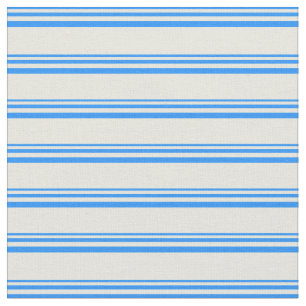 Blau- und Beigefarbene Streifen/Linienmuster Stoff