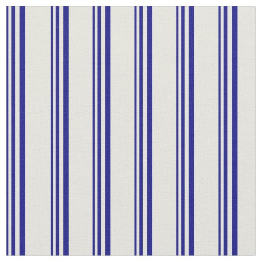 Blau- und Beigefarbenes Muster Stoff (Nahaufnahme)