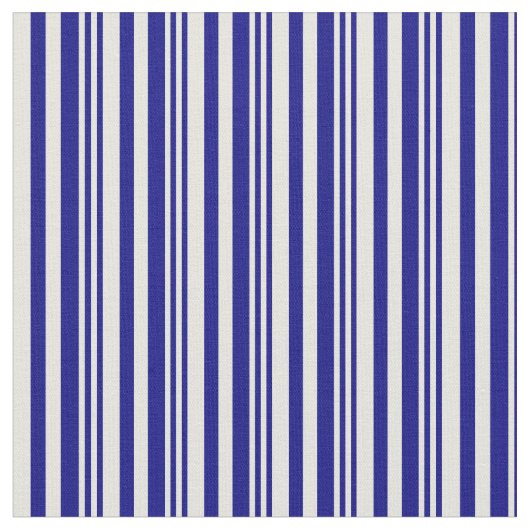 Blau- und Beigefarbenes Muster Stoff (Nahaufnahme)