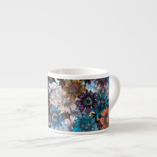 Blau und braun espressotasse (Vorderseite Rechts)