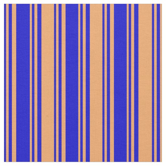 Blau und braun, farbig gestreift/Muster mit Linse Stoff (Nahaufnahme)