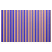 Blau und braun, farbig gestreift/Muster mit Linse Stoff (Fat Quarter (45,7 x 55,9 cm))