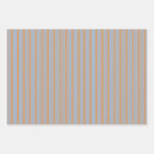 Blau und braun, fünf Streifen Geschenkpapier Set (Vorderseite 3)