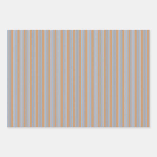 Blau und braun, fünf Streifen Geschenkpapier Set (Vorderseite 3)