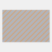 Blau und braun, fünf Streifen Geschenkpapier Set (Vorderseite 2)