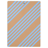 Blau und braun, fünf Streifen Klemmbrett (Rückseite)