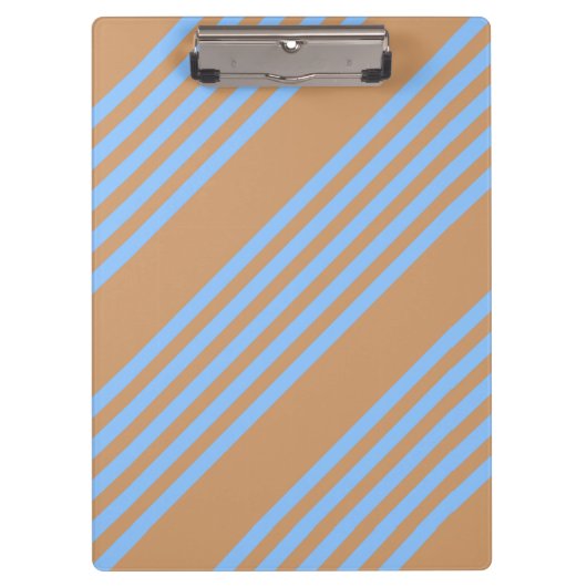 Blau und braun, fünf Streifen Klemmbrett (Vorderseite)