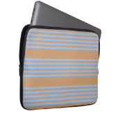 Blau und braun, fünf Streifen Laptopschutzhülle (Vorne Rechts)