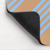 Blau und braun, fünf Streifen Mousepad (Ecke)