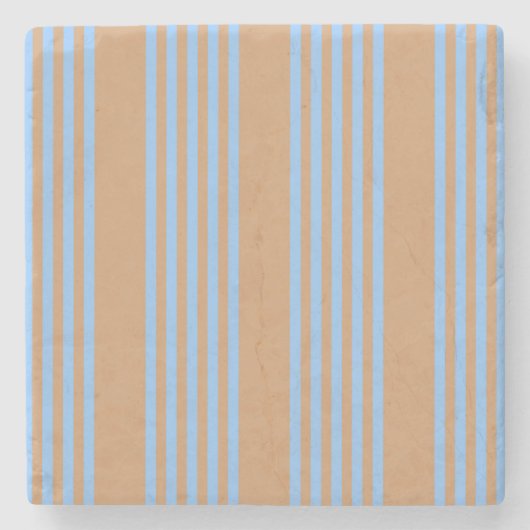 Blau und braun, fünf Streifen Steinuntersetzer (Vorderseite)