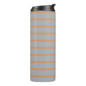 Blau und braun, fünf Streifen Thermosbecher (Nach links gedreht)