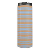 Blau und braun, fünf Streifen Thermosbecher (Rückseite)