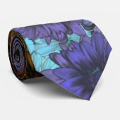 Blau und braun krawatte (Gerollt)