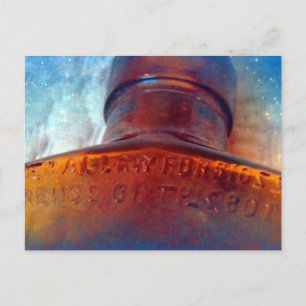 Blau und Braun Postkarte