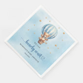 Blau und braun Wir können frühzeitig Teddybär wart Serviette (Ecke)