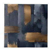 blau und bronze abstrakt fliese (Vorderseite)