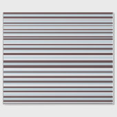 Blau und Brown-Streifen-Packpapier Geschenkpapier (Flach)