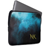 Blau und dunkel Gehäuse Laptopschutzhülle (Vorne Rechts)