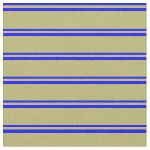 Blau und dunkel Khaki farbige Linienmuster Stoff