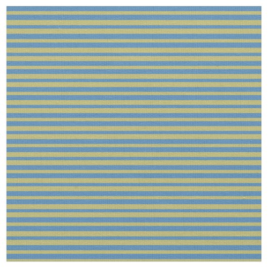 Blau und dunkel Khaki Streifen Muster Stoff (Nahaufnahme)