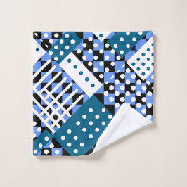 Blau und dunkelblau badhandtuch set