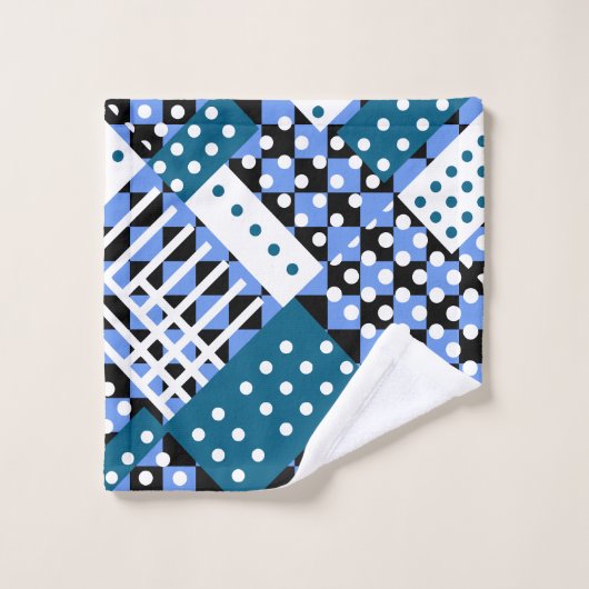 Blau und dunkelblau badhandtuch set (Waschlappen)