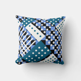 Blau und dunkelblau kissen