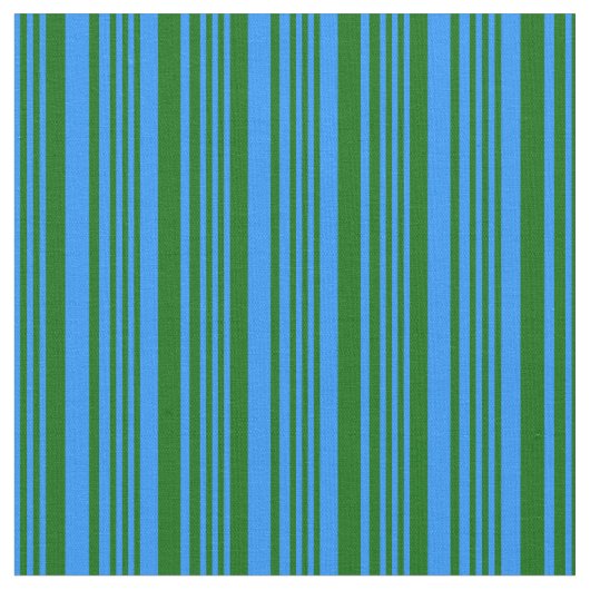 Blau- und Dunkelgrüne Linien Muster Stoff (Nahaufnahme)