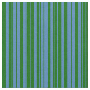 Blau- und dunkelgrünes Streifen-/Linenmuster Stoff