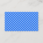 Blau und Dunkles grau Visitenkarte (Rückseite)