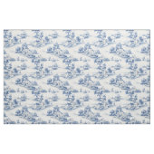Blau- und Elfenbein-Toile Stoff (Fat Quarter (45,7 x 55,9 cm))