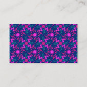 Blau und Fuchsia Pink Star Nahtlose Vector Muster Visitenkarte (Vorderseite)