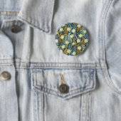 Blau und Garten Browns Nouveau Button (Beispiel)