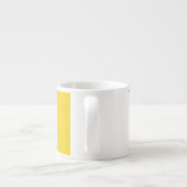 Blau und gelb Abstrakt Espressotasse (Rückseite)