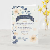 Blau und Gelb Blüten Neue Gratulationen Karte (Gelbe Blume)