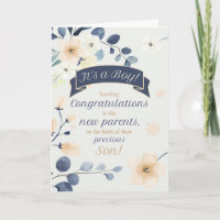 Blau und Gelb Blüten Neue Gratulationen