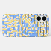 Blau und Gelb Case-Mate iPhone Hülle (Rückseite (Horizontal))
