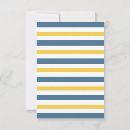 Blau und Gelb Daisy, Frühlingsfloral Brautparty Einladung (Rückseite)